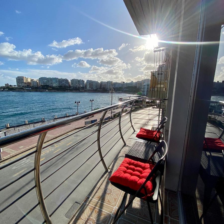 F2 - Lovely Two Bedrooms Flat Sea View, St Julians San Julián Exterior foto